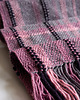 szale damskie Ręcznie tkany szalik artystyczny fiolet i róż 3