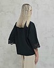 bluzki - inne Bawełniana bluzka oversize rękaw koronka 5