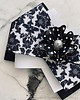 broszki Brosza Black & White z efektowym kwiatem w kropeczki New 3