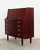 biurka Sekretarzyk mahoniowy, duński design, lata 70, producent: PMJ Viby J 3