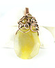 wisiory Wisiorek wire wrapping z żółtymi agatami 6