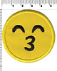 naszywki na ubrania Naszywka termo przylepna Emoji - całus 1
