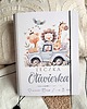 notatniki i albumy TECZKA SAFARI z metryczką, prezent na roczek, narodziny, Chrzest 4