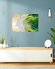 obrazy JOY III 60x90  Kobieta Ręcznie malowany złoto i zieleń nowoczesna abstrakcja 5