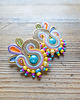 kolczyki soutache Secret Garden - pastelowe kolczyki soutache 5