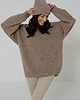 swetry damskie  Sweter Cashmere Hug Ciemny Beż 3