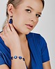 bransoletki - inne Perłowa bransoletka w odcieniu kobaltu e25/12 1