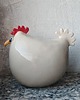 dodatki - różne Kremowa kurka ceramiczna na Wielkanoc 4