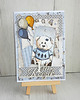 kartki scrapbooking Kartka Vintage Baby Boy na roczek, prezent 1