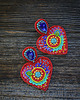 kolczyki soutache Kolekcja Frida - kolczyki kolorowe serca 1