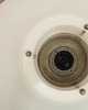 lampy podłogowe Biała lampa podłogowa, duński design, lata 70. 2