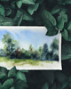 obrazy WYPRZEDAŻ SZTUKI! Akwarela Wieś oryginalny obraz 300g 18x30 cm 1