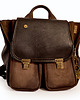 plecaki VANDA L. skórzany plecak postarzana skóra naturalna zamsz CZARNA BRĄZ 1
