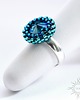 pierścionki srebrne Bermuda Blue, pierścionek z kryształem Swarovski 3