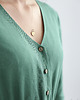 sukienki maxi damskie Lniana sukienka CAMELLIA MAXI EUCALYPTUS GREEN 3