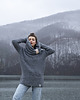 swetry damskie  Sweter Boucle Szary 8