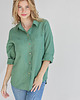 koszule damskie  Lniana koszula 100% len EUCALYPTUS GREEN 4