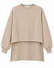 tuniki damskie Bluza piaskowa oversize YY700400 2