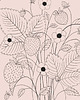 grafiki i ilustracje Plakat truskawki b&w 4