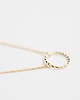 złote naszyjniki 16k Gold Plated Karma Necklace 4