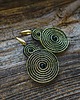 kolczyki soutache Czarno- złote spirale  kolczyki soutache 2