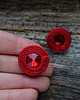 kolczyki soutache Czerwone  kolczyki soutache 3