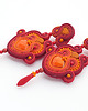 kolczyki soutache Lato w kolorze czerwonym 4