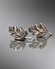 kolczyki wire wrapping Leaf - sztyfy 1