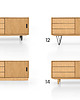 komody i szafki Komoda sideboard D-S11 przesuwane drzwi oraz szuflady 8