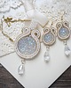 komplet biżuterii Ślubny komplet  biżuterii soutache 3