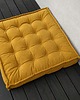 pufy do siedzenia Materac francuski Siedzisko futon Poducha Pikowana kolor Musztarda 1