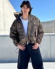 płaszcze i kurtki męskie Kurtka typu bomber collar oversize camo męska 5