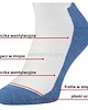 skarpetki męskie Sportowe skarpety na trening merino wool biało-niebieskie 1