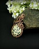 wisiory Jaspis dalmatyński wisiorek wire wrapping 7