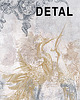 obrazy Obraz na płótnie - 100x70 cm  Czaple i ornamenty (1-0693) 1