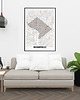 plakaty Washington mapa plakat  50x70 cm / A3 / A4 2