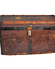 skrzynki, kufry i pudła Antyczny kufer podróżny XIX/XX w., drewniany, oryginalny stan 2