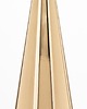 świeczniki i świece Świecznik metalowy złoty 28x10x10 cm Oro 1