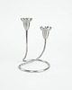 świeczniki i świece Świecznik stalowy, duński design, lata 70, produkcja: Georg Jensen 1