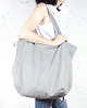 torby XXL Big Lazy bag torba jasnoszara na zamek / vegan 5