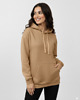 bluza z kapturem damska Bluza oversize latte sprana bawełna organiczna 1