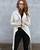 bluza z kapturem damska Płaszcz damski z kapturem,  bluza długa bawełniana 1