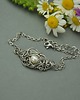 bransoletki wire wrapping Bransoletka z perłą, wire wrapping perła 2