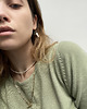 chokery Choker z Perłami i Młotkowaną  Zawieszką 1