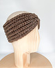 opaski do włosów Brązowa opaska z wełny merino i alpaki 7