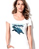 t-shirt damskie Koszulka organiczna z nadrukiem Save the ocean 1