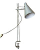 lampy stołowe Szara lampa biurkowa, proj. J. Hurka, Lidokov, Czechosłowacja, lata 60. 8