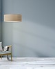 lampy wiszące Elegancka lampa wisząca do salonu z abażurem 40 cm SINTRA ECO 1