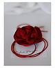 chokery Jedwabny czerwony choker 1