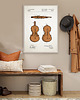 plakaty Plakat Skrzypce - grafika z patentem - instrument 2